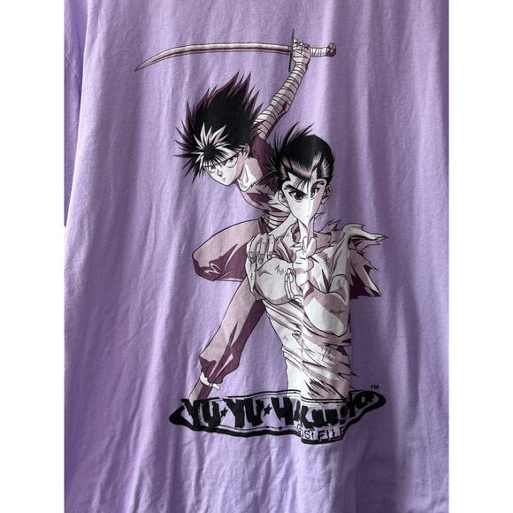 Crunchy Roll Shirt - Yu Yu Hakusho Ghost Files Purple Short Sleeve T-Shirt  XL - Picture 2 of 6